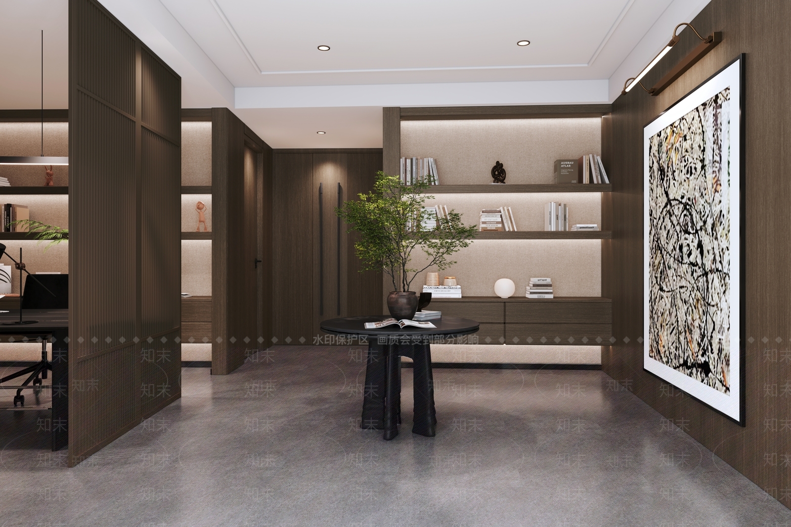 现代接待室3D模型下载【ID:1201287978】