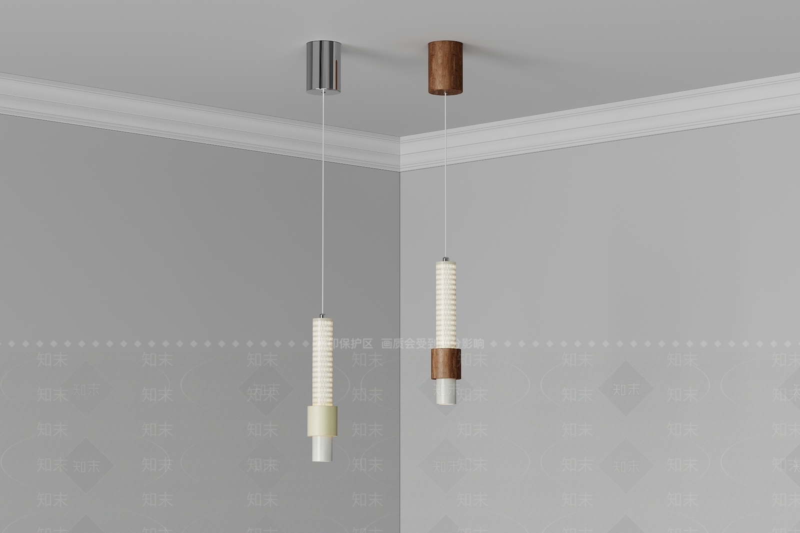 侘寂中古吊灯3D模型下载【ID:1201289424】