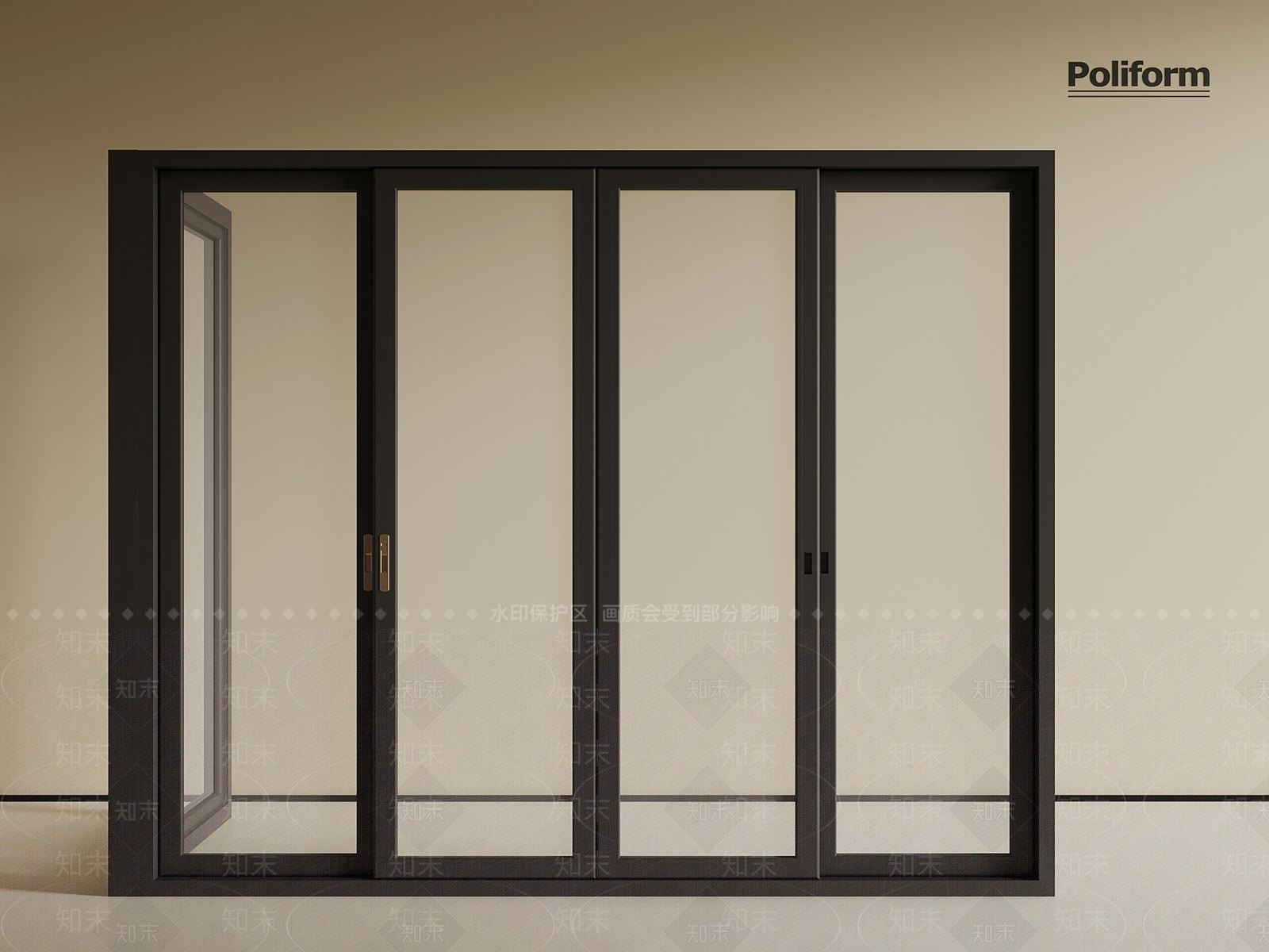 现代单开门3D模型下载【ID:1201292947】