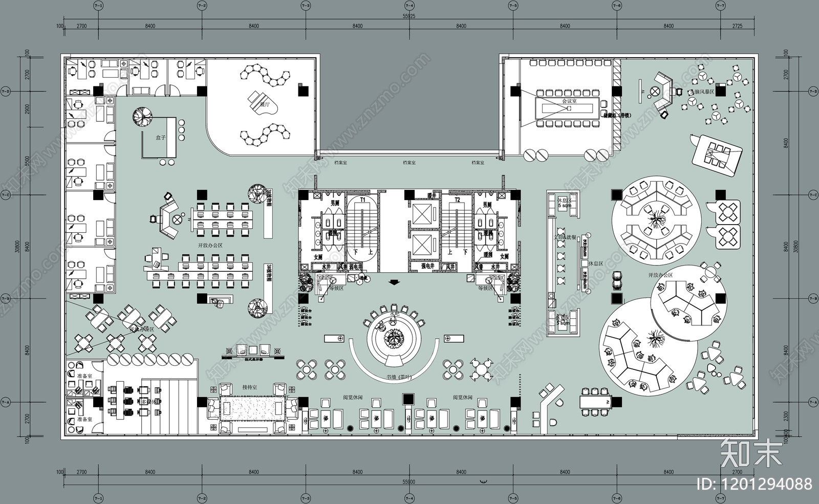 工装平面图施工图下载【ID:1201294088】