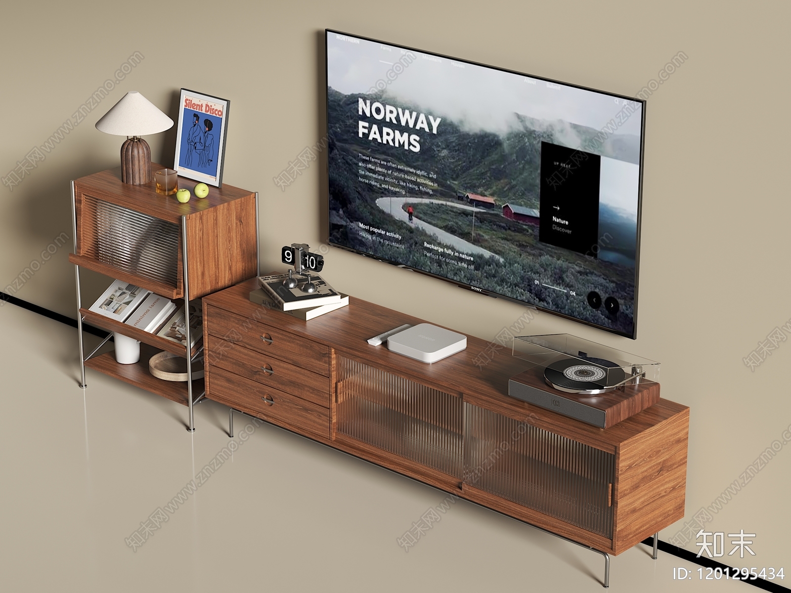中古电视柜3D模型下载【ID:1201295434】