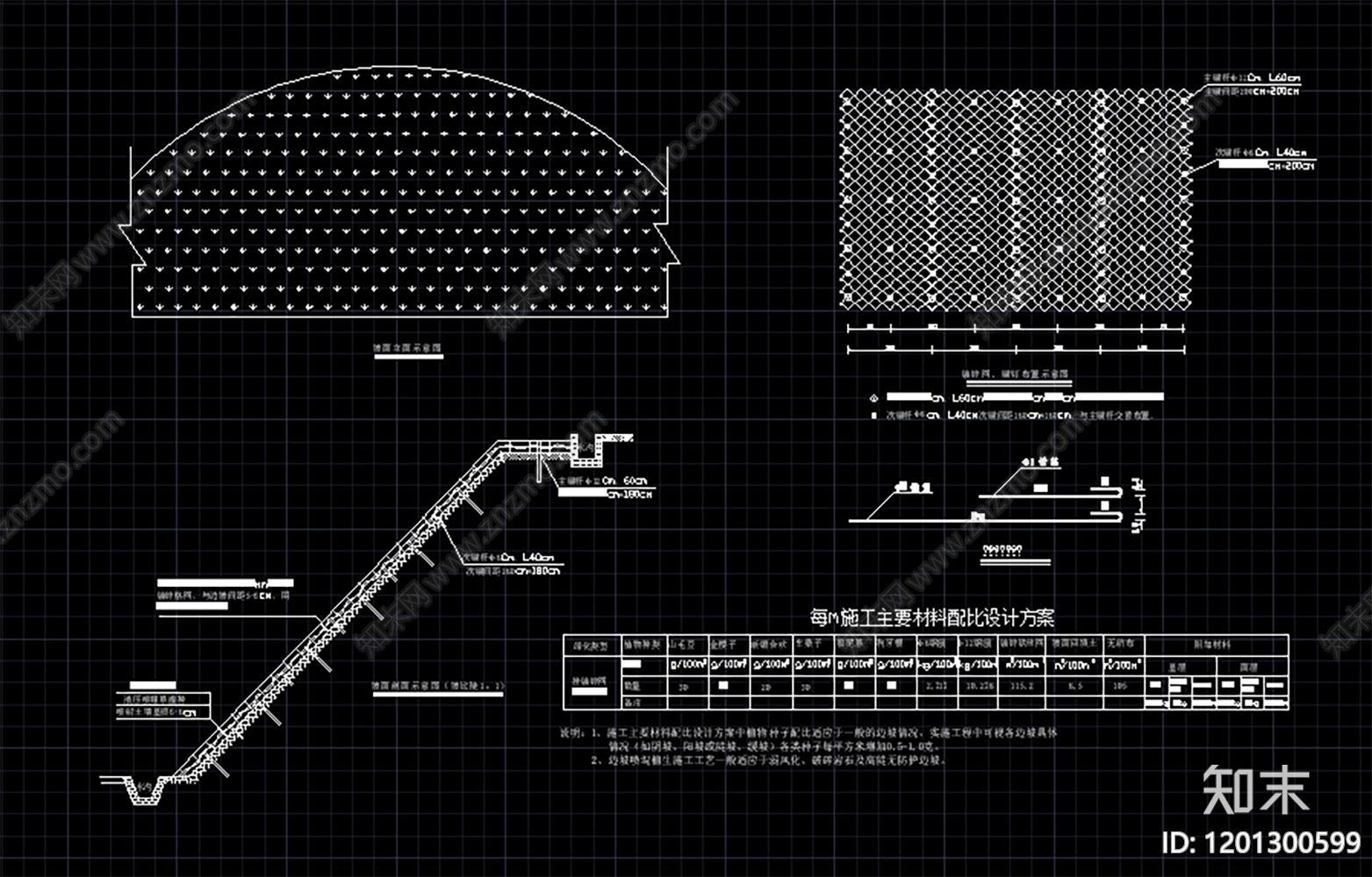 生态修复绿化施工图下载【ID:1201300599】