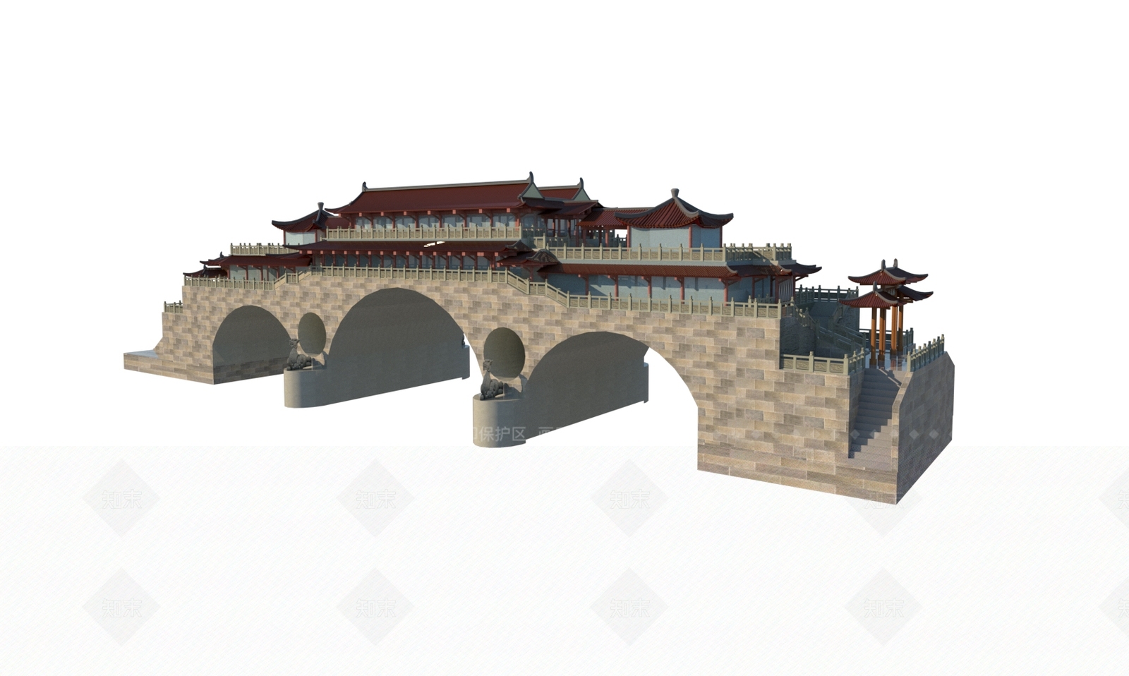 中式其他景观小建筑SU模型下载【ID:1201301547】
