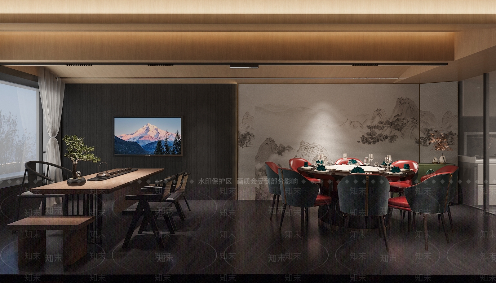 现代接待室3D模型下载【ID:1201302553】