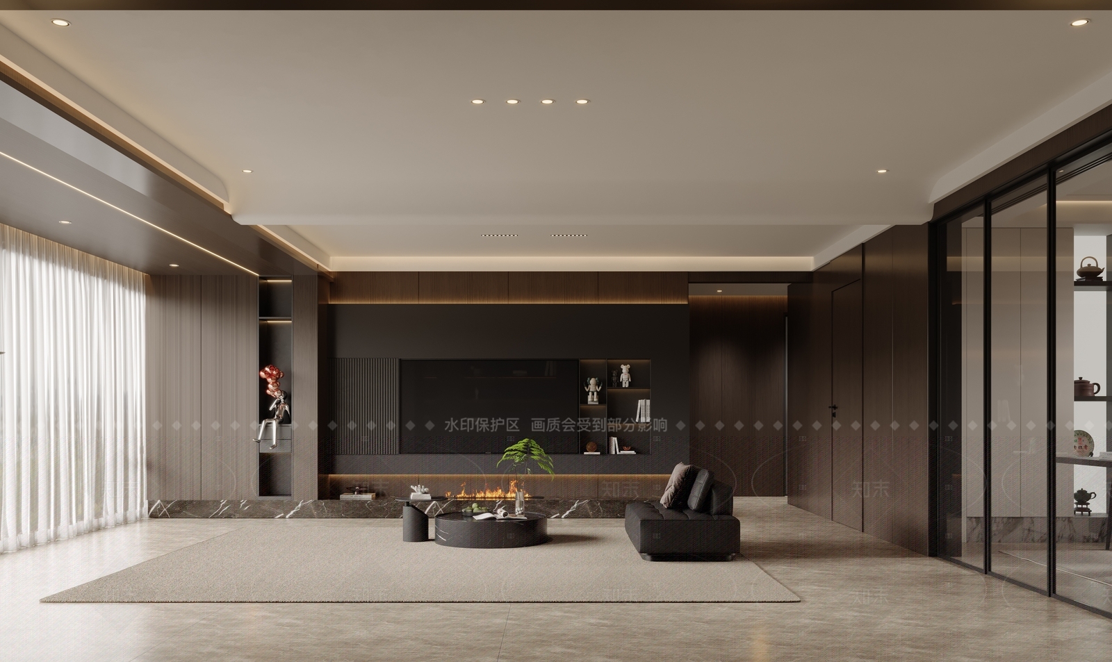 现代酒店餐厅3D模型下载【ID:1215194806】