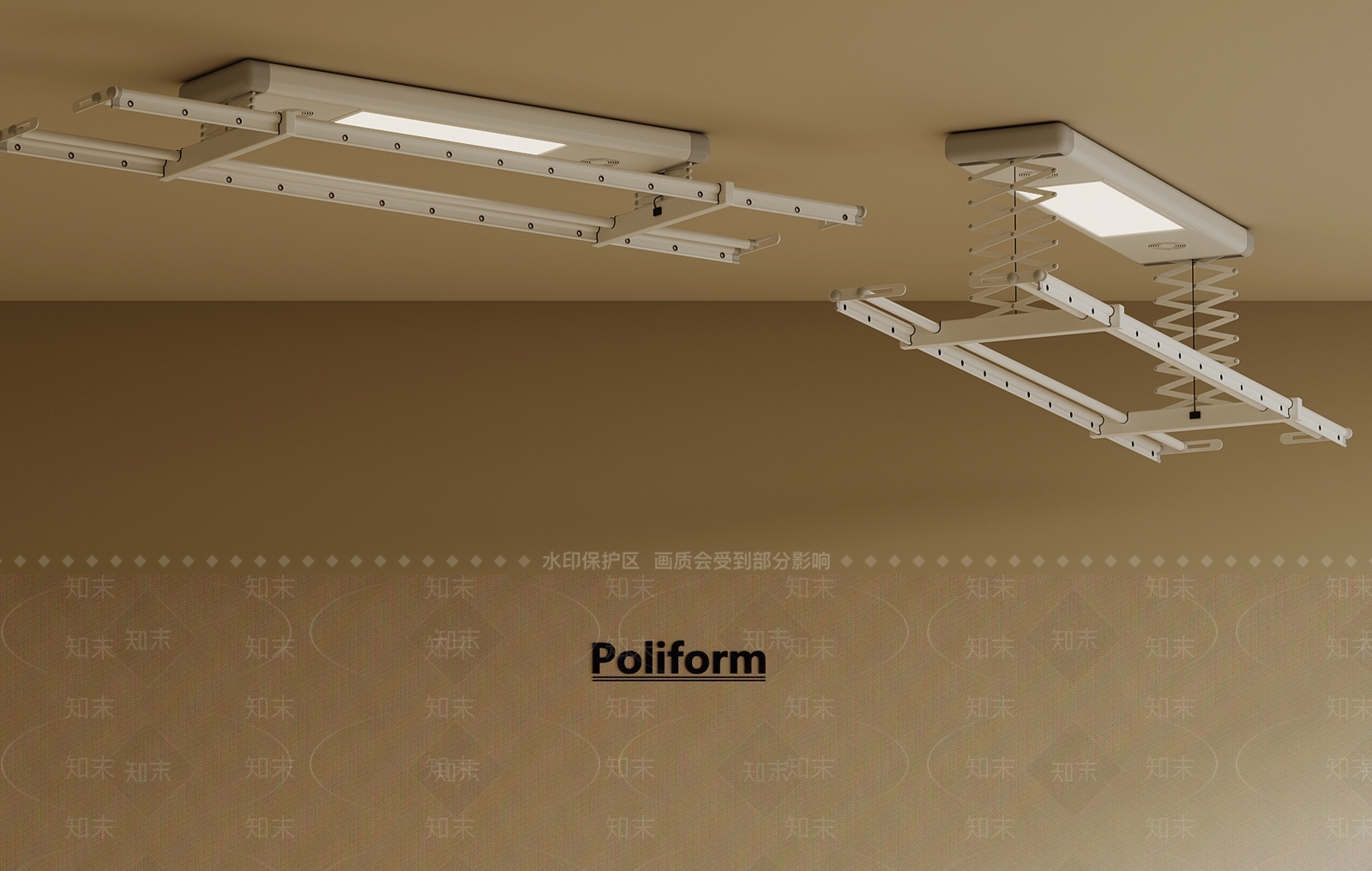 晾衣架3D模型下载【ID:1201306906】