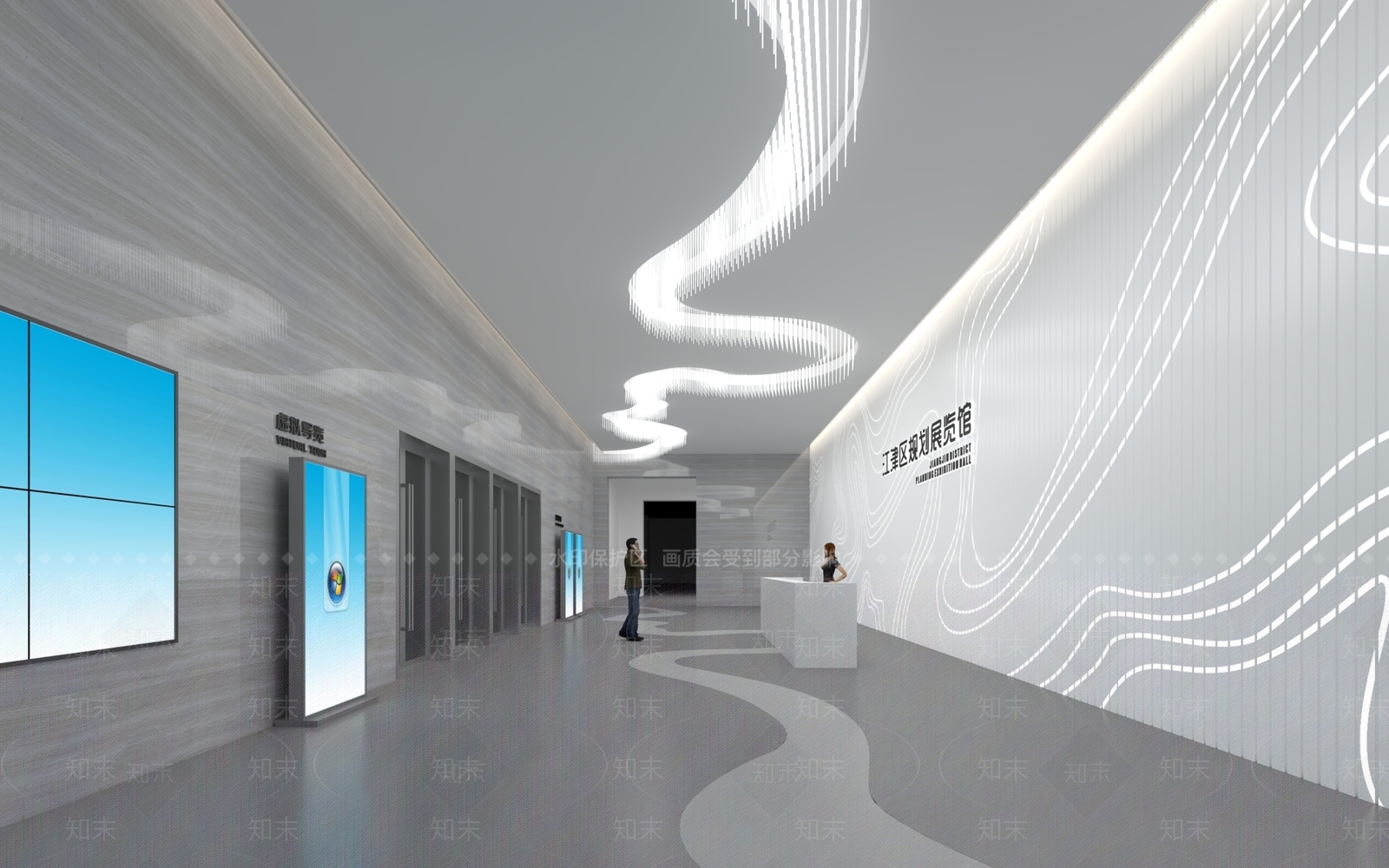 现代简约其他展厅3D模型下载【ID:1201307303】