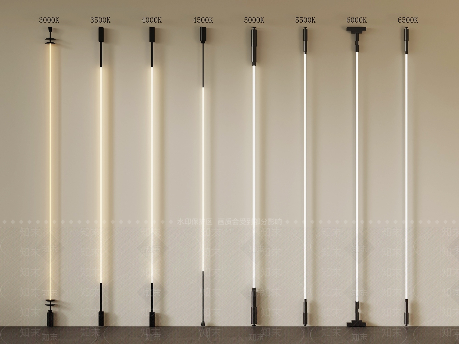 现代其他灯具SU模型下载【ID:1201307840】