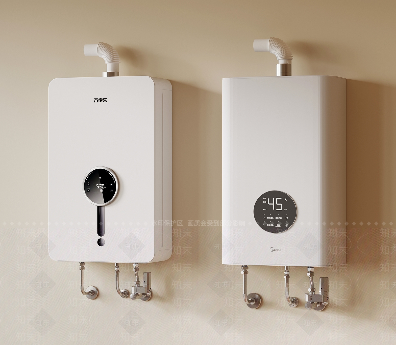 热水器3D模型下载【ID:1201307874】