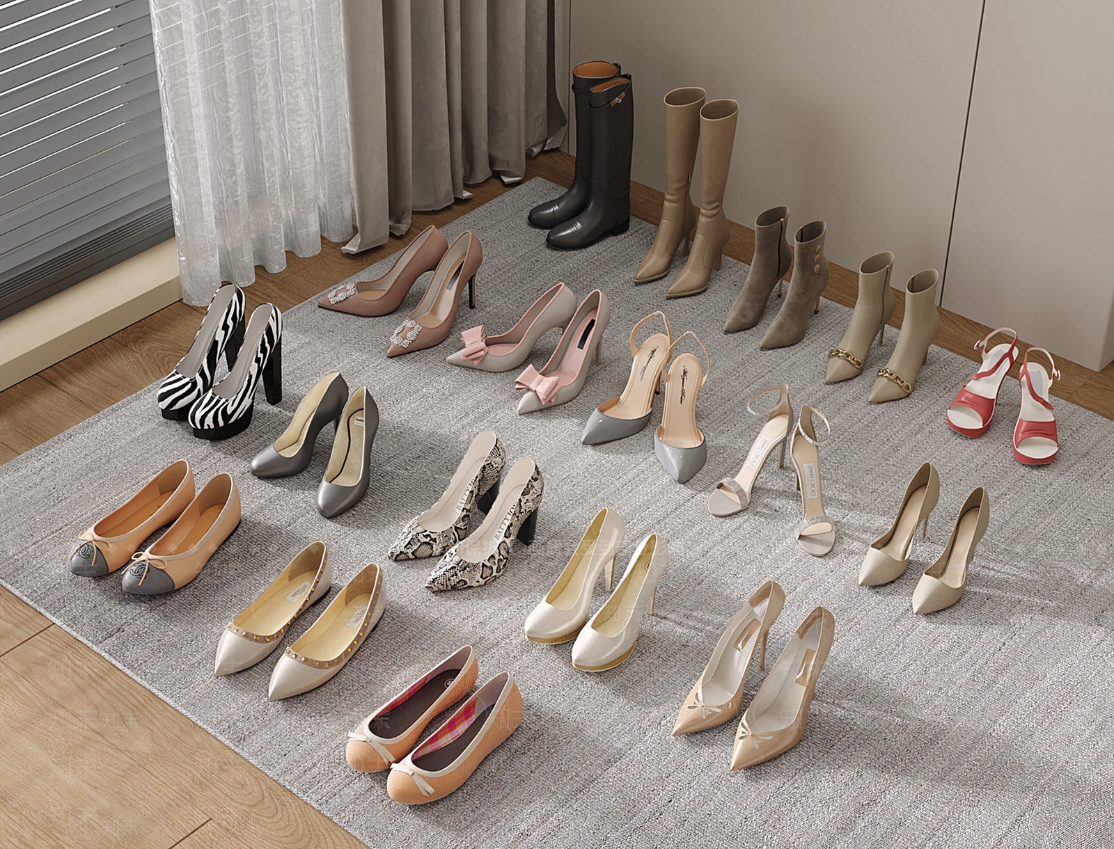 鞋子3D模型下载【ID:1201309505】