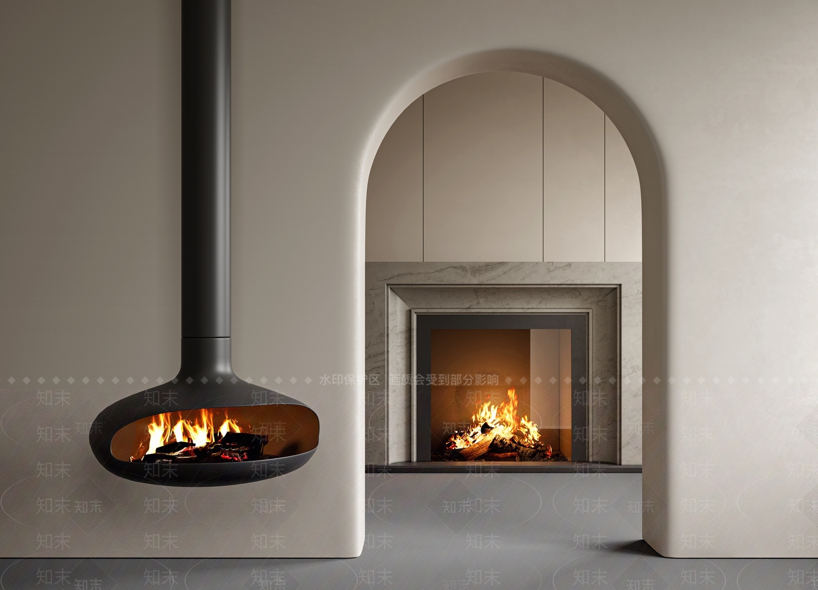 现代法式家居客厅3D模型下载【ID:1201311754】