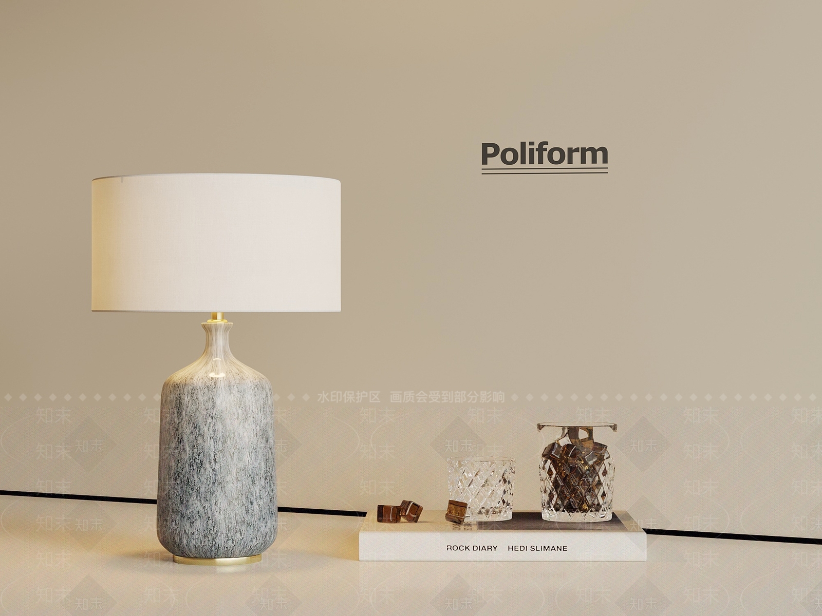 现代台灯3D模型下载【ID:1201311858】