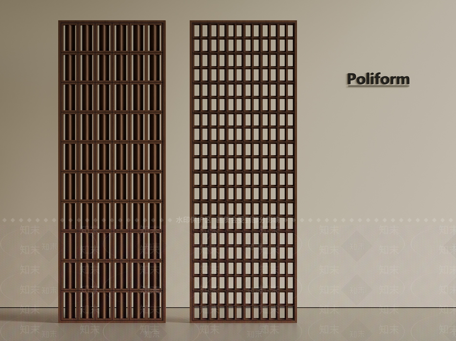 中古意式隔断3D模型下载【ID:1201312646】