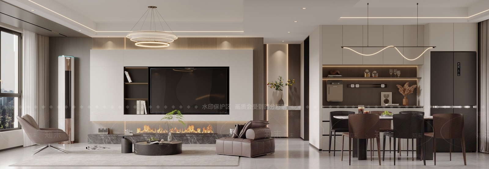 现代家居客厅3D模型下载【ID:1201314926】