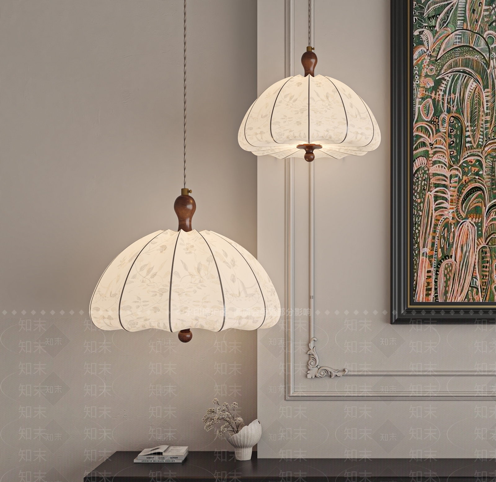 法式中古餐厅吊灯3D模型下载【ID:1201317021】