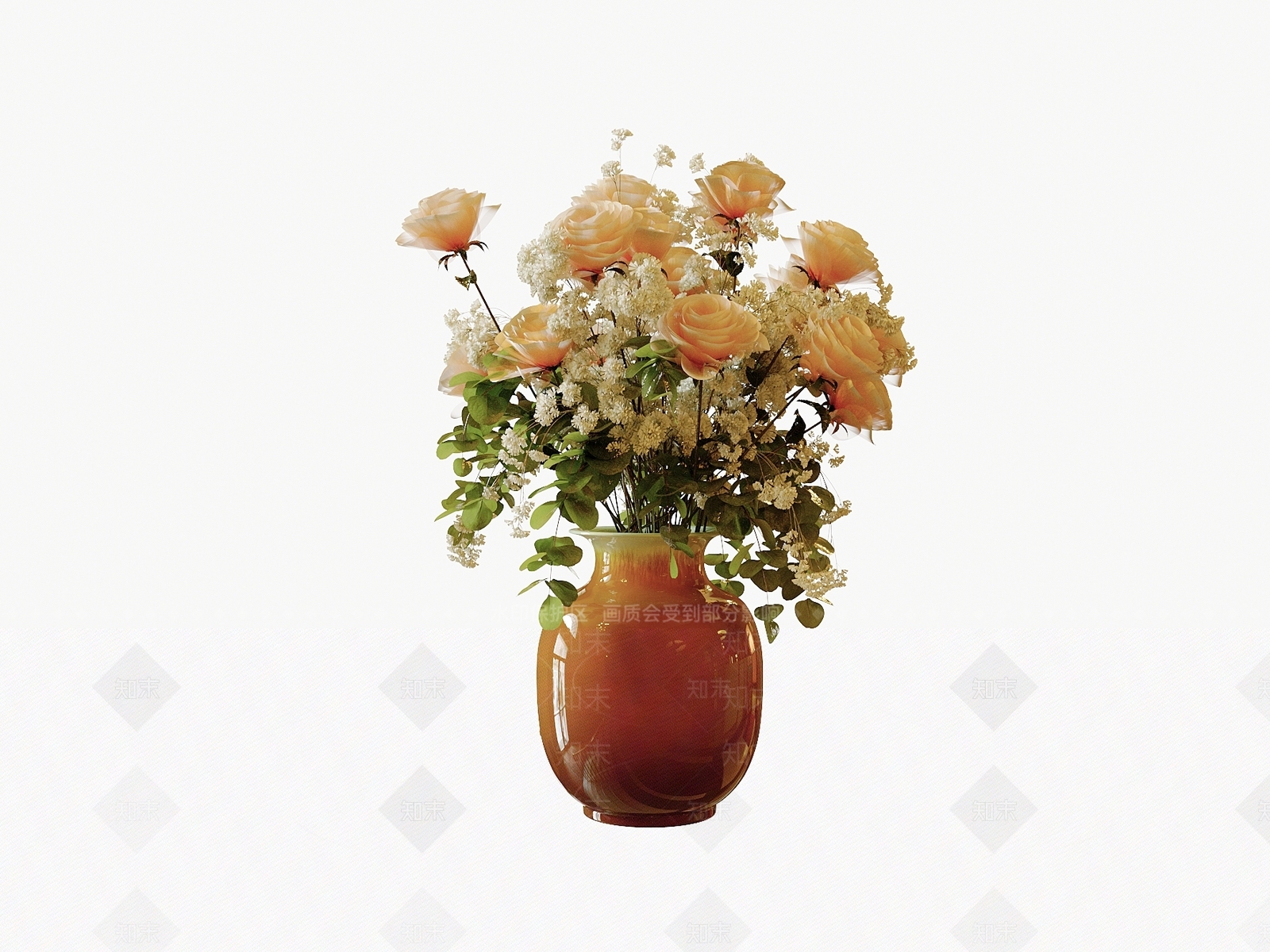 新中式中式花瓶SU模型下载【ID:1201319527】