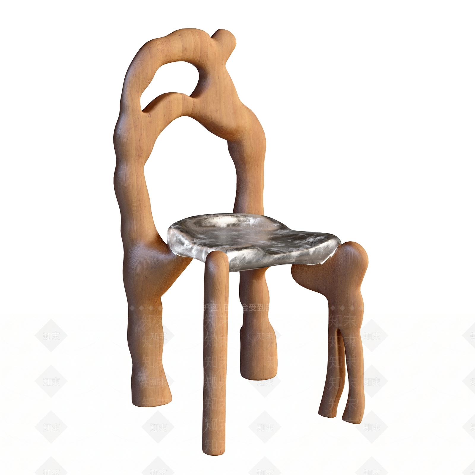 法式中古餐椅3D模型下载【ID:1201319969】