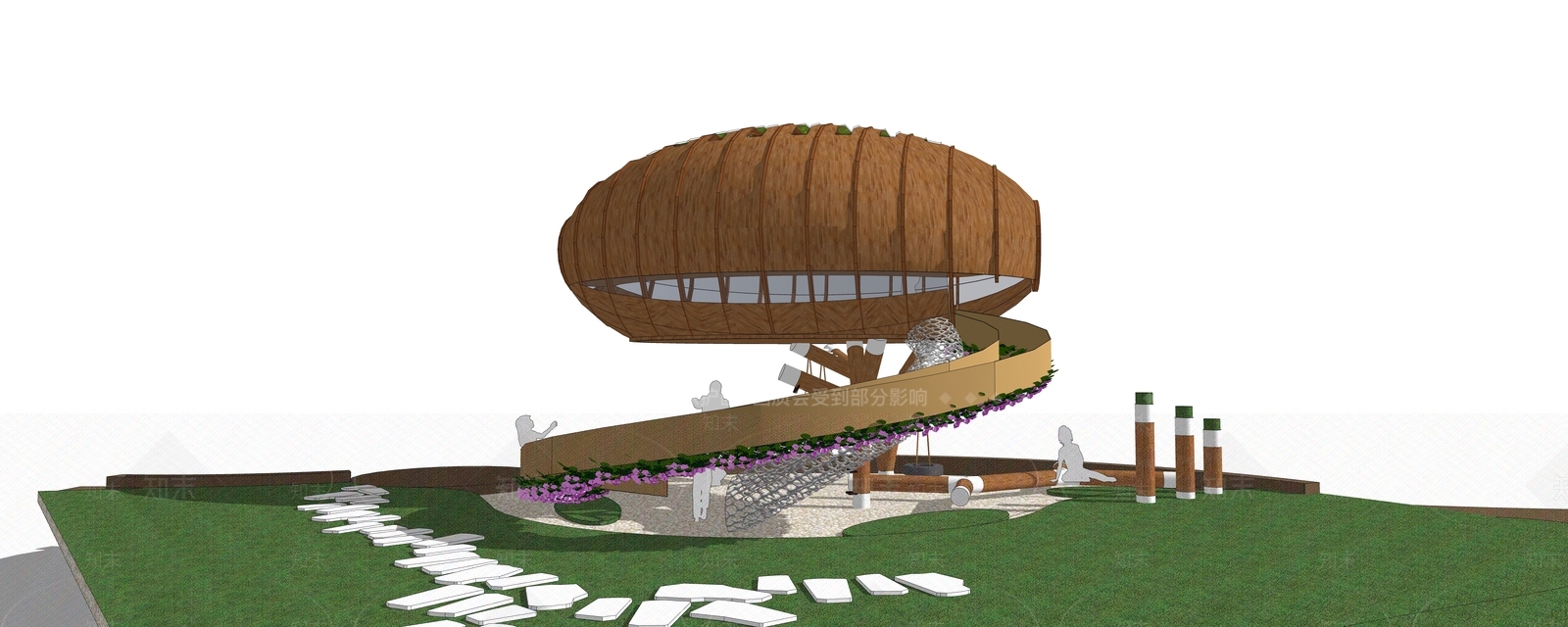 现代其他景观小建筑SU模型下载【ID:1201320234】