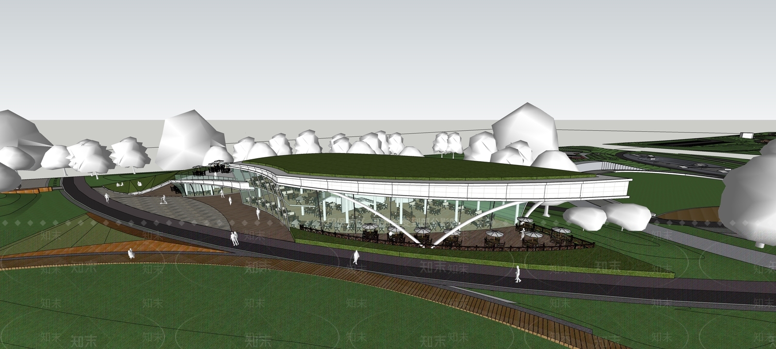 现代小公建SU模型下载【ID:1201320655】