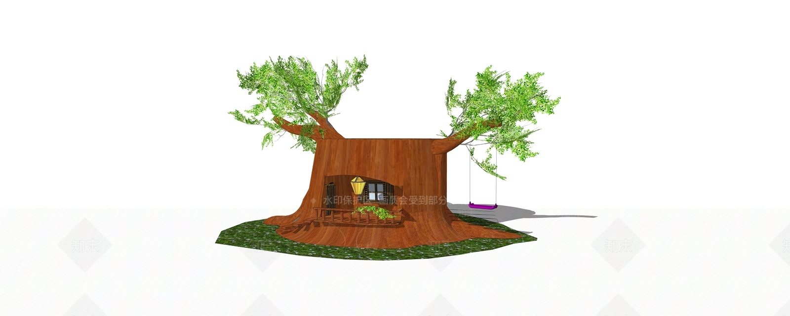 现代其他景观小建筑SU模型下载【ID:1201320930】