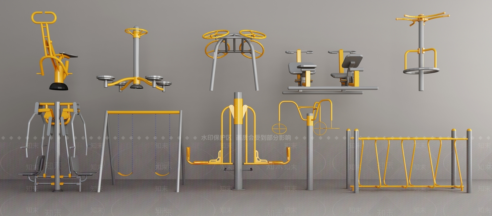 运动器材3D模型下载【ID:1201323674】