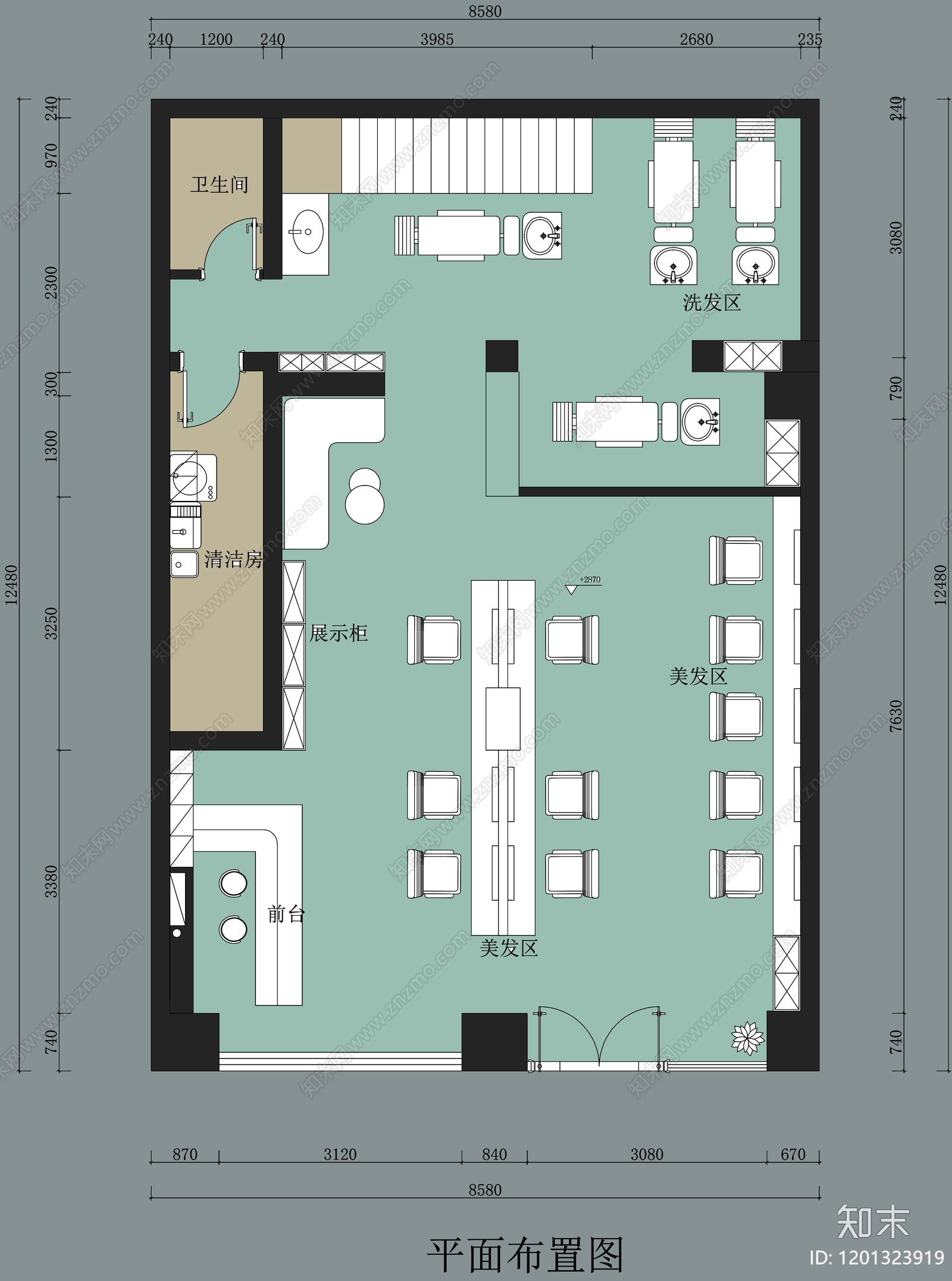 工装平面图施工图下载【ID:1201323919】