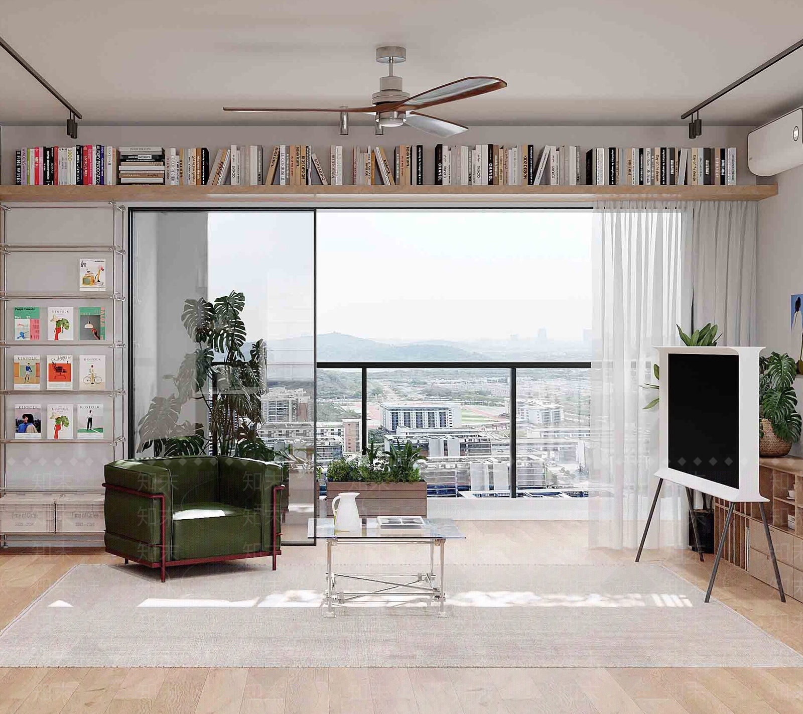 极简工业家居客厅3D模型下载【ID:1201326352】