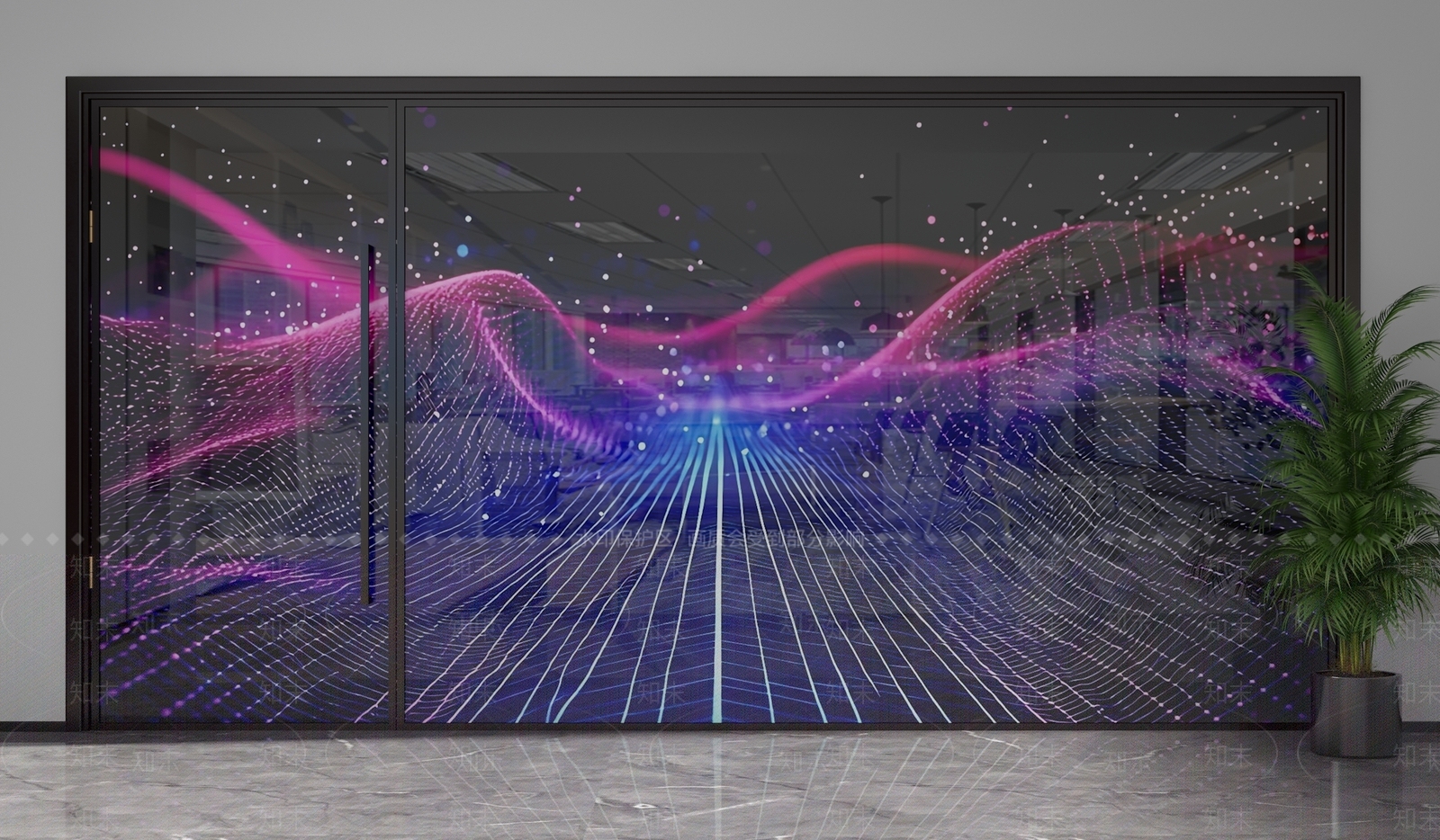 现代隔断3D模型下载【ID:1201329629】