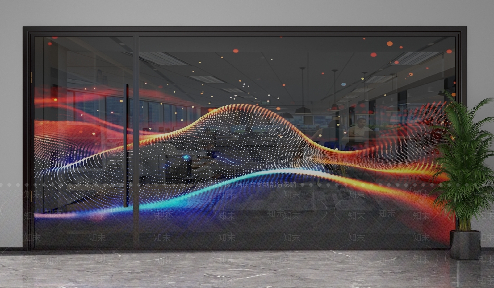 现代隔断3D模型下载【ID:1201329773】