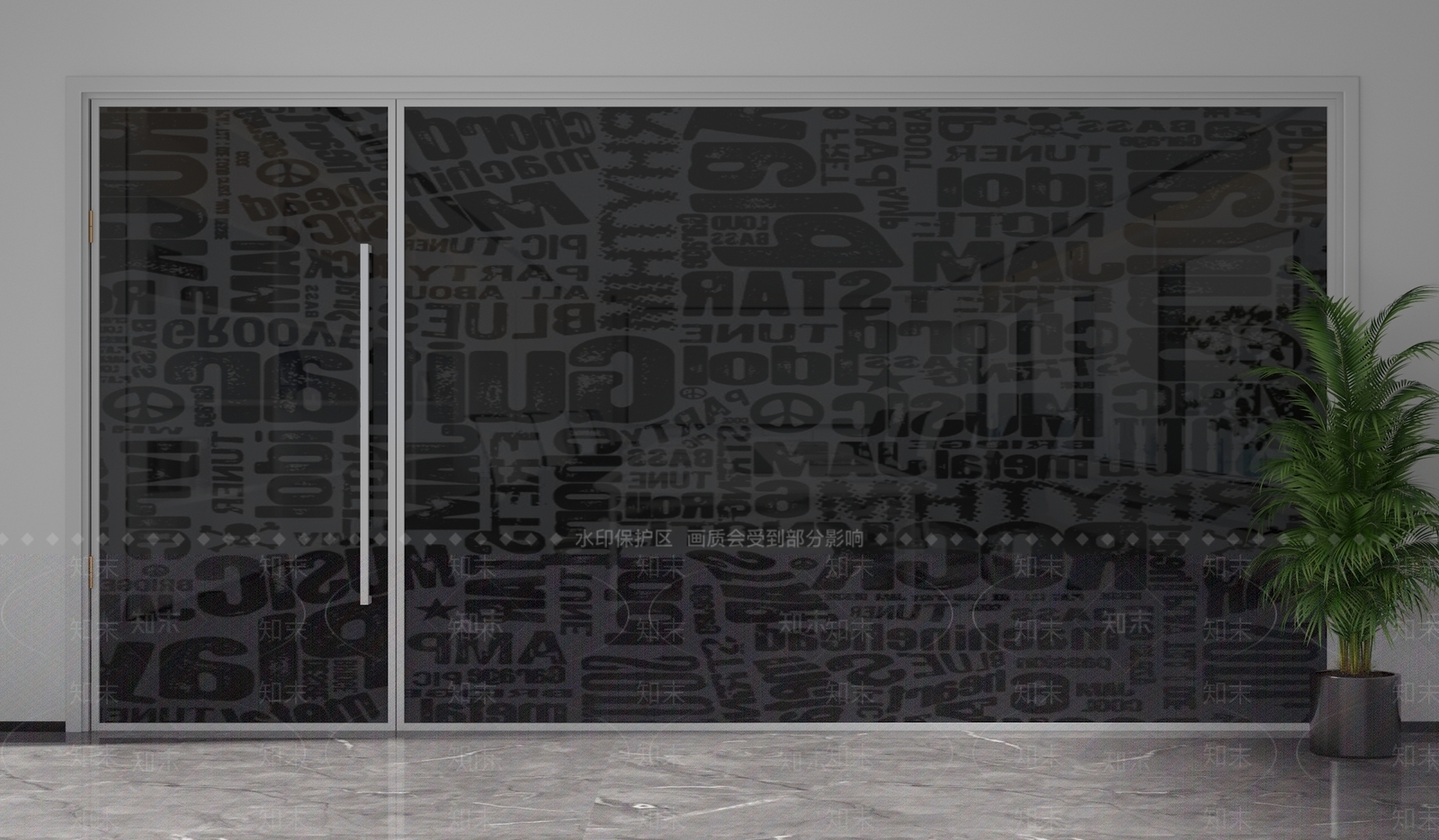 现代隔断3D模型下载【ID:1201329832】