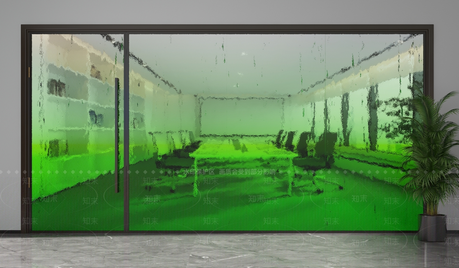 现代隔断3D模型下载【ID:1201330031】