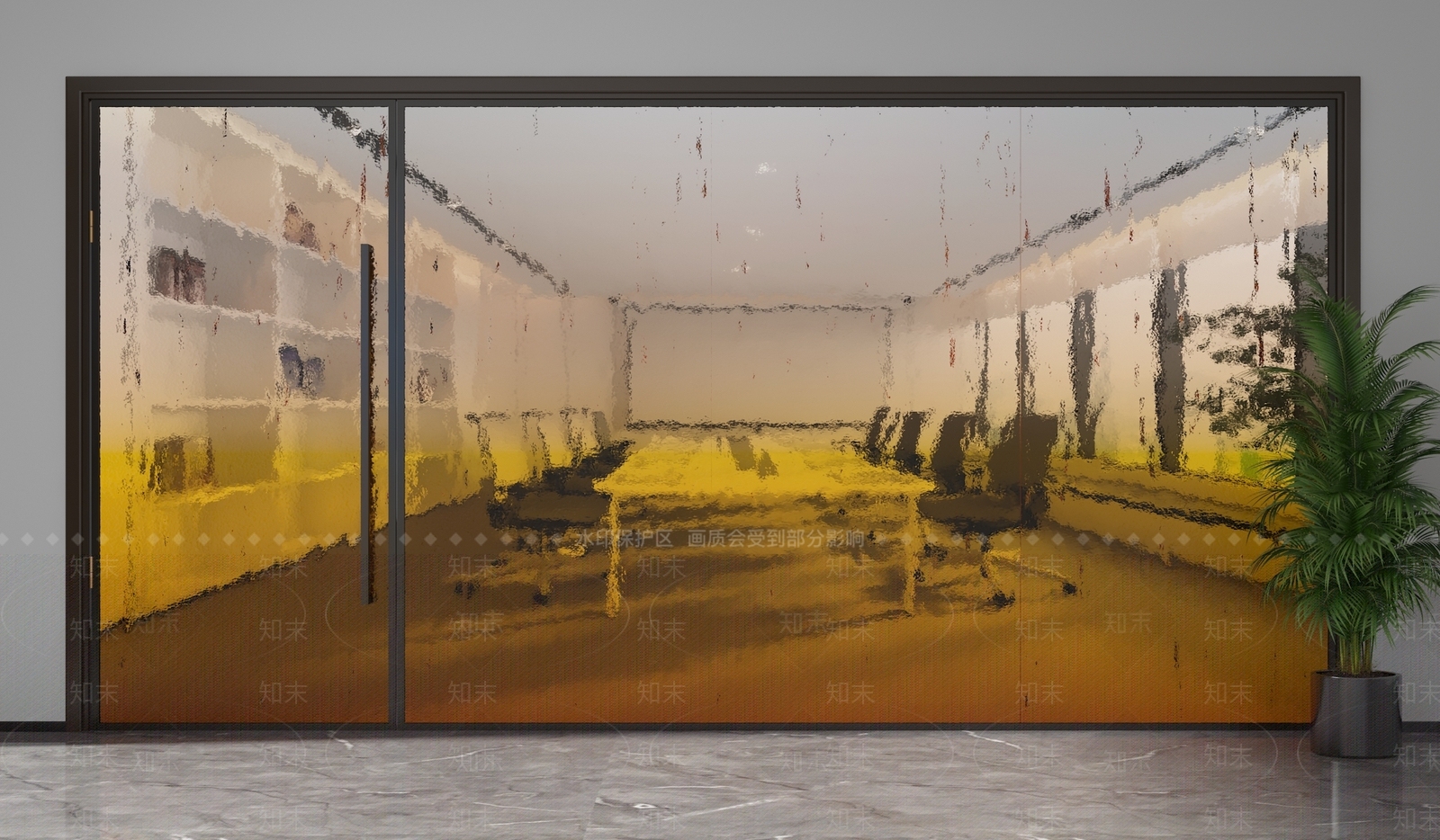 现代隔断3D模型下载【ID:1201330063】