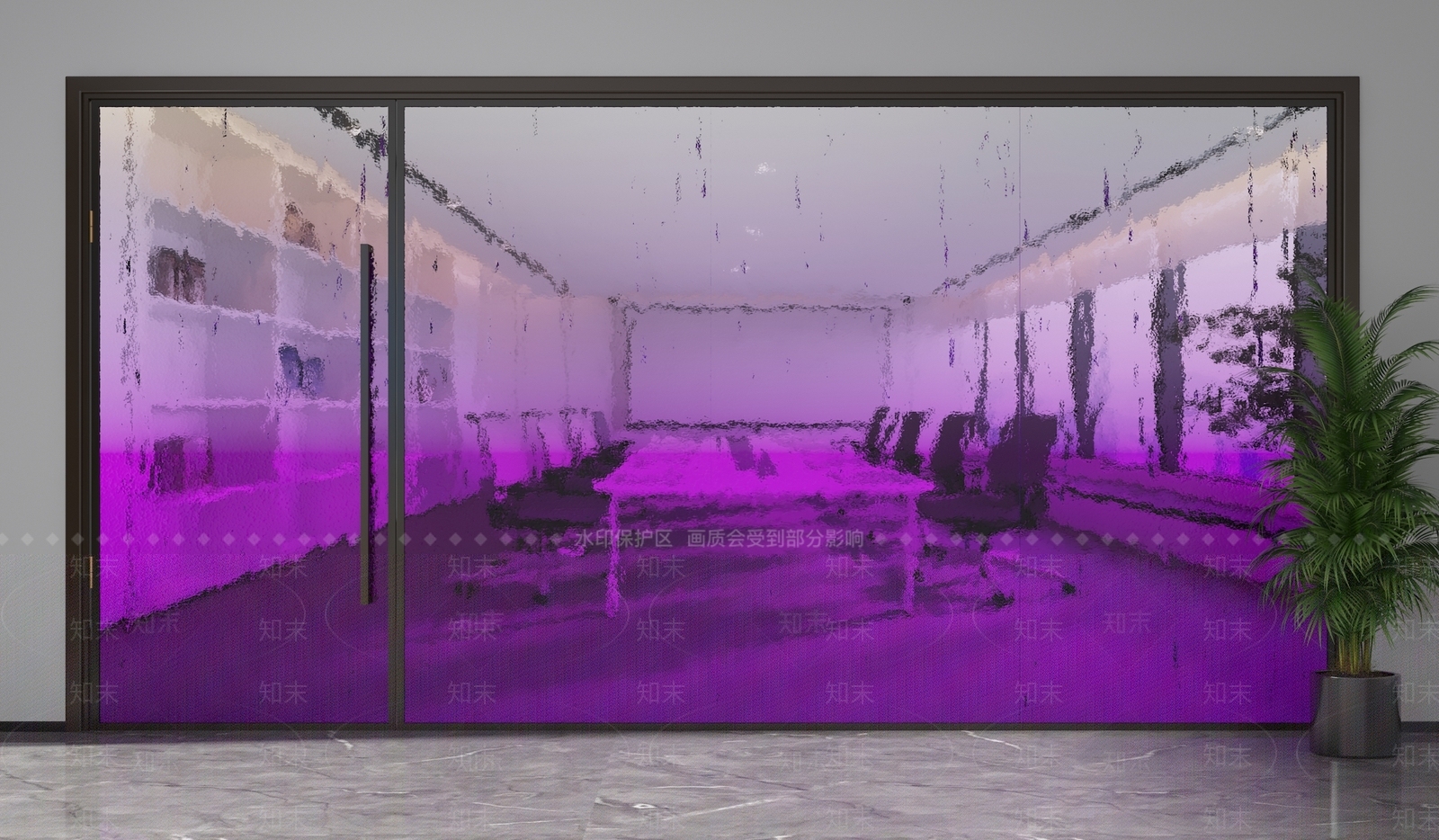 现代隔断3D模型下载【ID:1201330035】