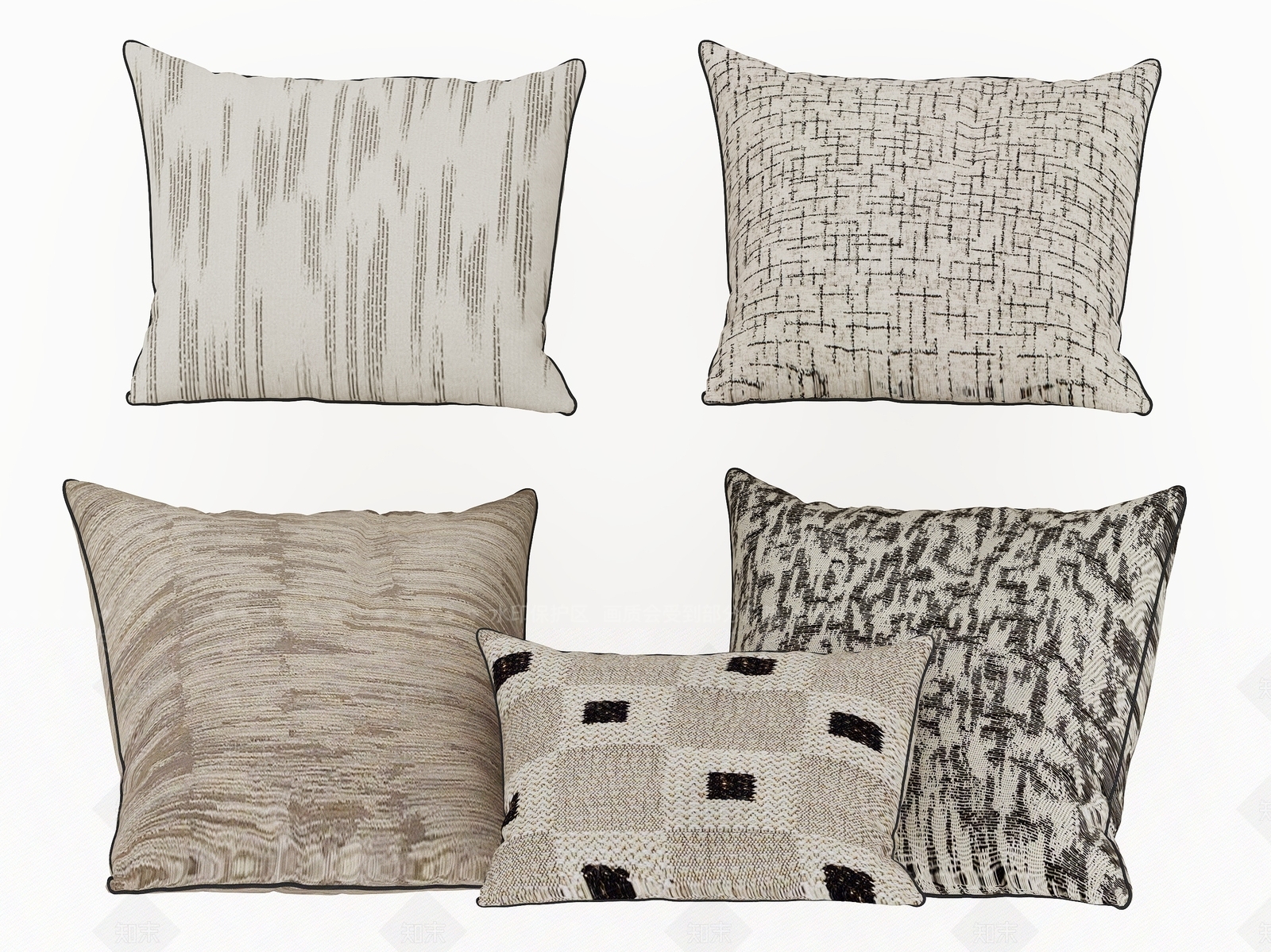现代抱枕3D模型下载【ID:1201330117】