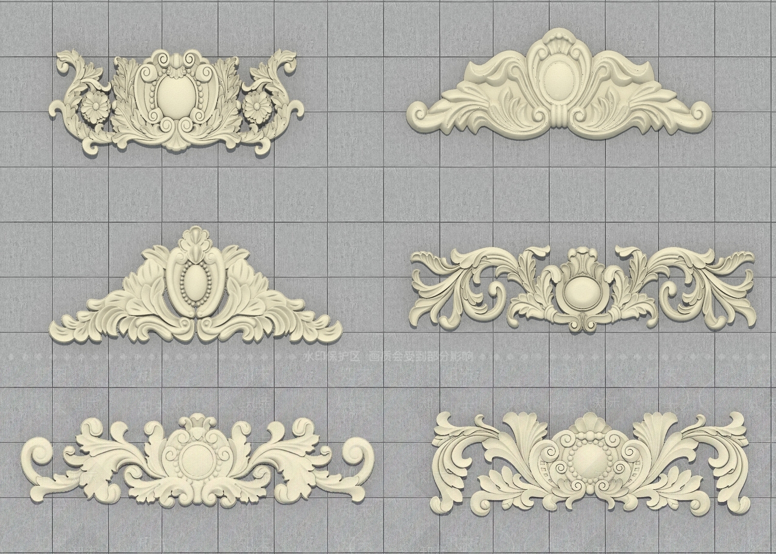 欧式雕花SU模型下载【ID:1201331634】