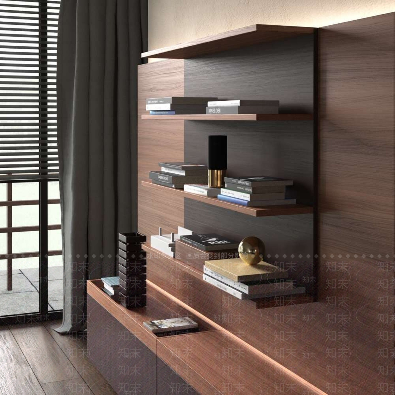 现代摆件组合3D模型下载【ID:1201332327】