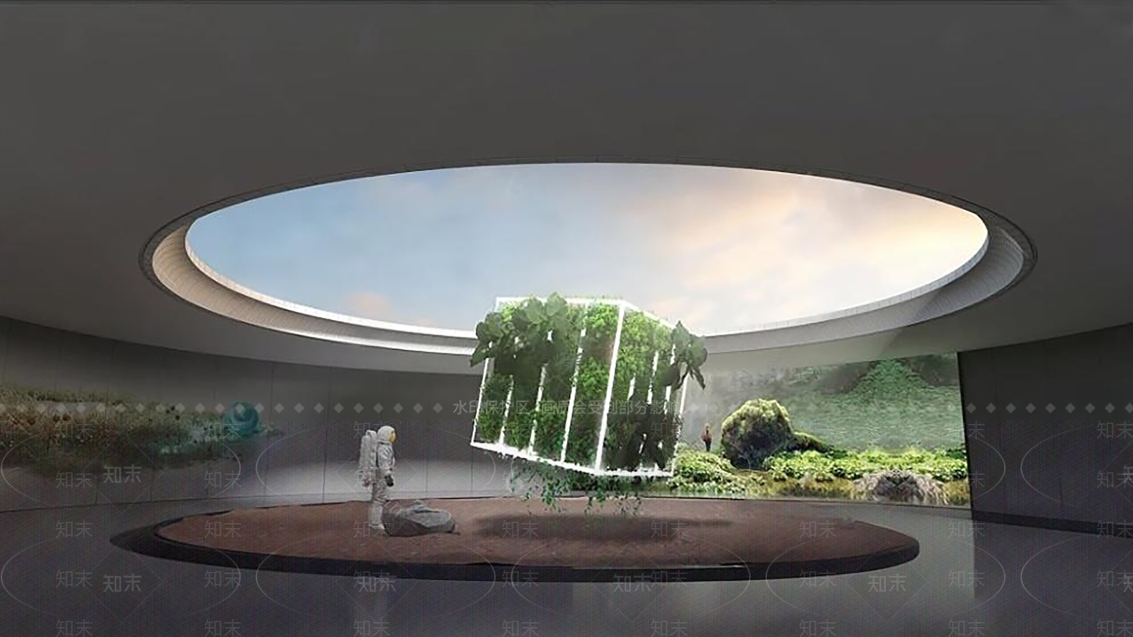 现代科技展厅3D模型下载【ID:1201334560】