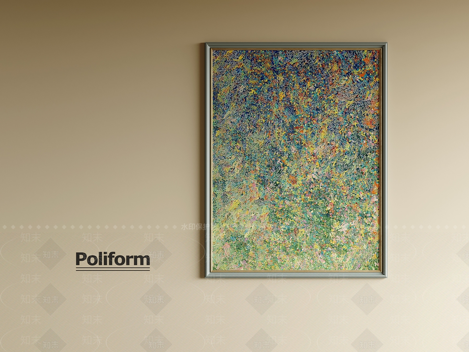 现代法式挂画SU模型下载【ID:1201337190】