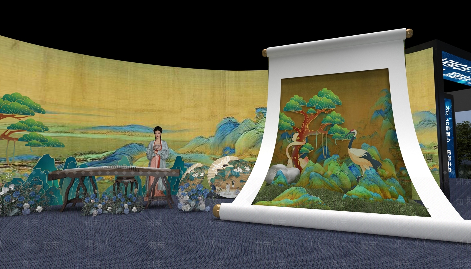 中式新中式其他美陈3D模型下载【ID:1201338044】