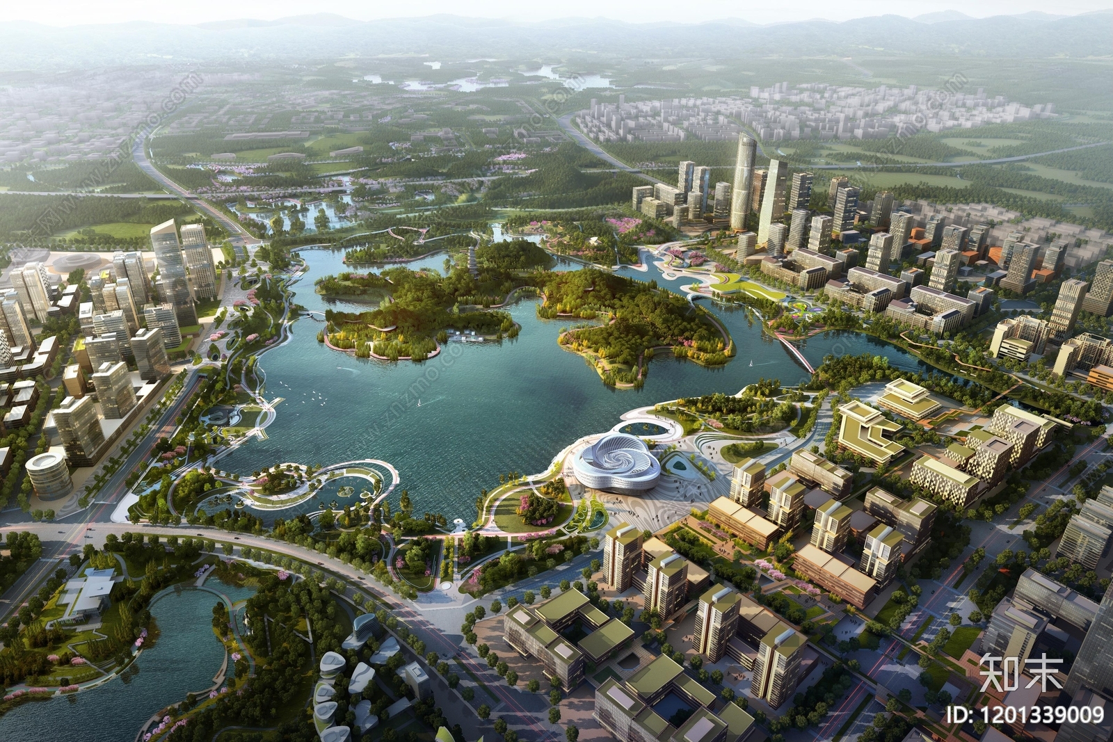 现代综合性公园景观下载【ID:1201339009】