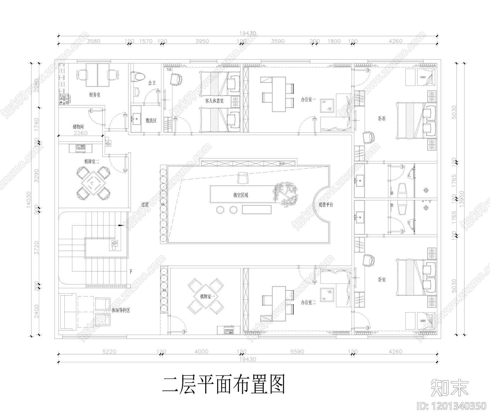 现代会所cad施工图下载【ID:1201340350】