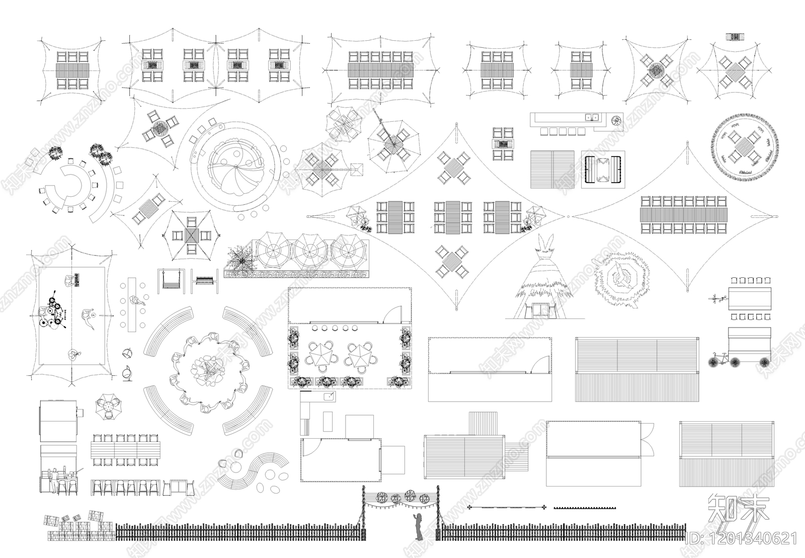 露营施工图下载【ID:1201340621】
