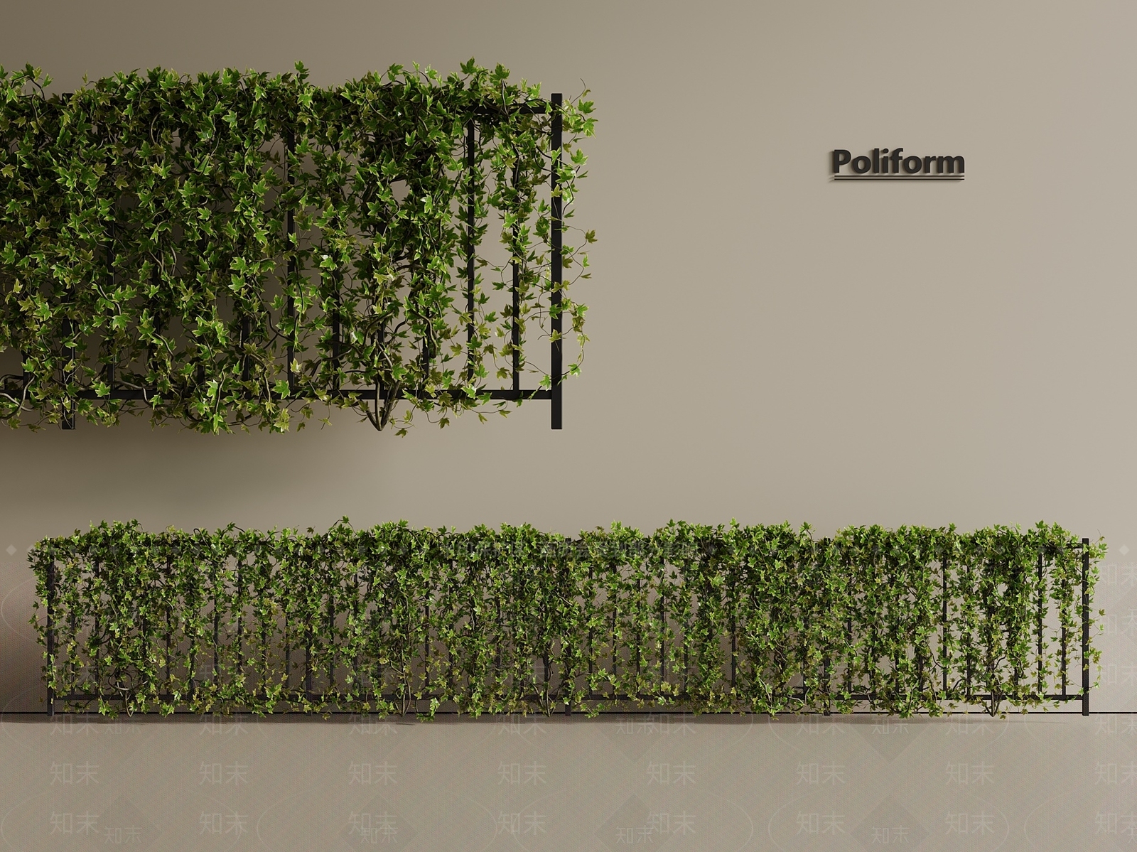 现代极简景观围栏3D模型下载【ID:1201347420】