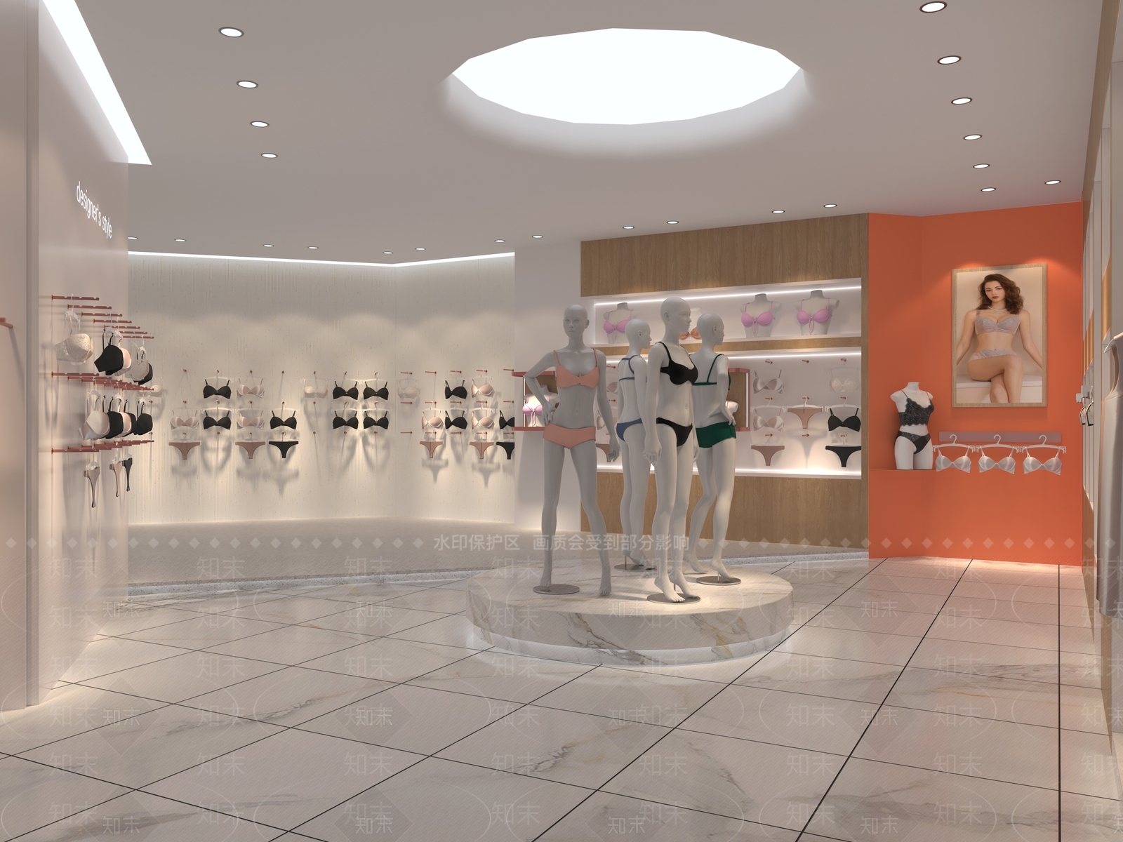 现代服装店3D模型下载【ID:1201347902】