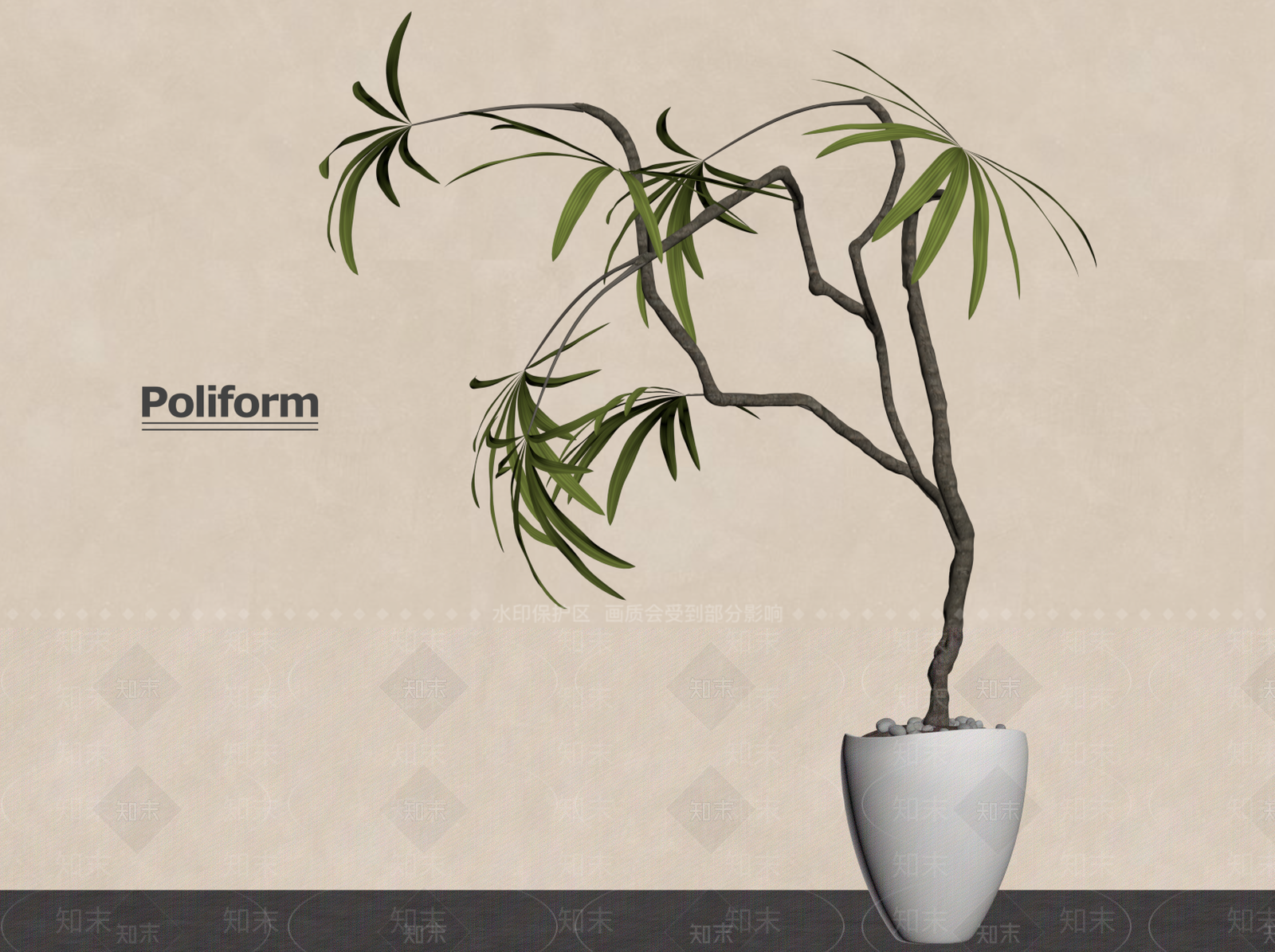盆栽SU模型下载【ID:1201348895】