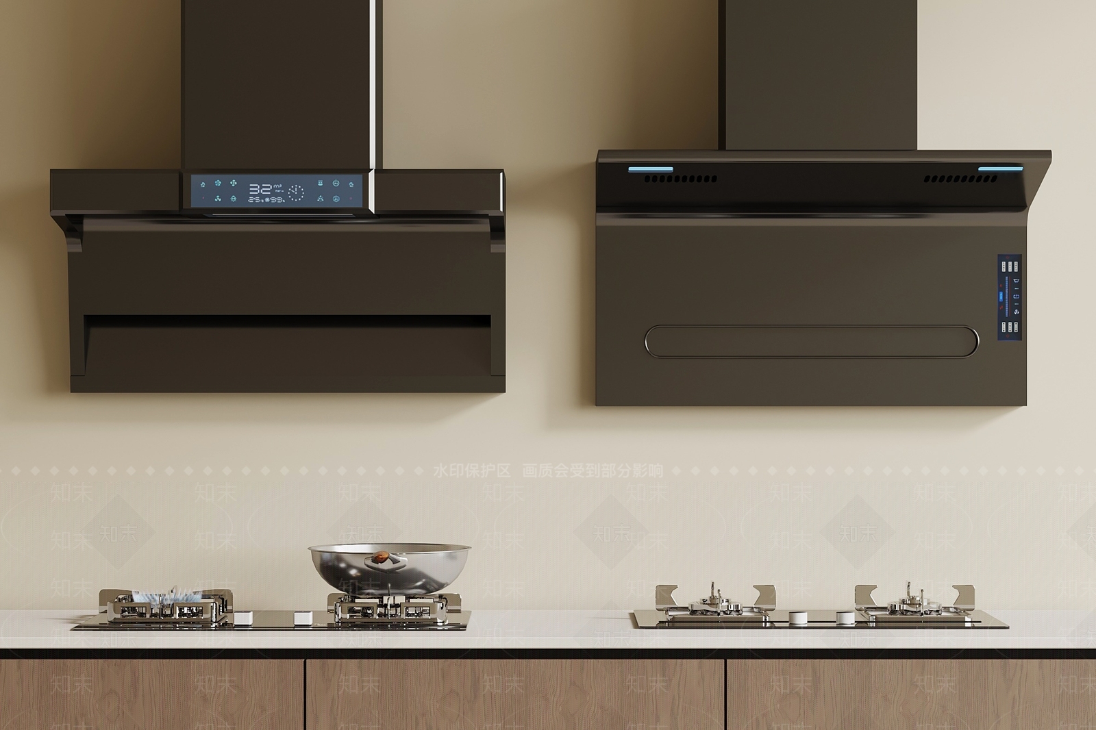 油烟机3D模型下载【ID:1201350126】