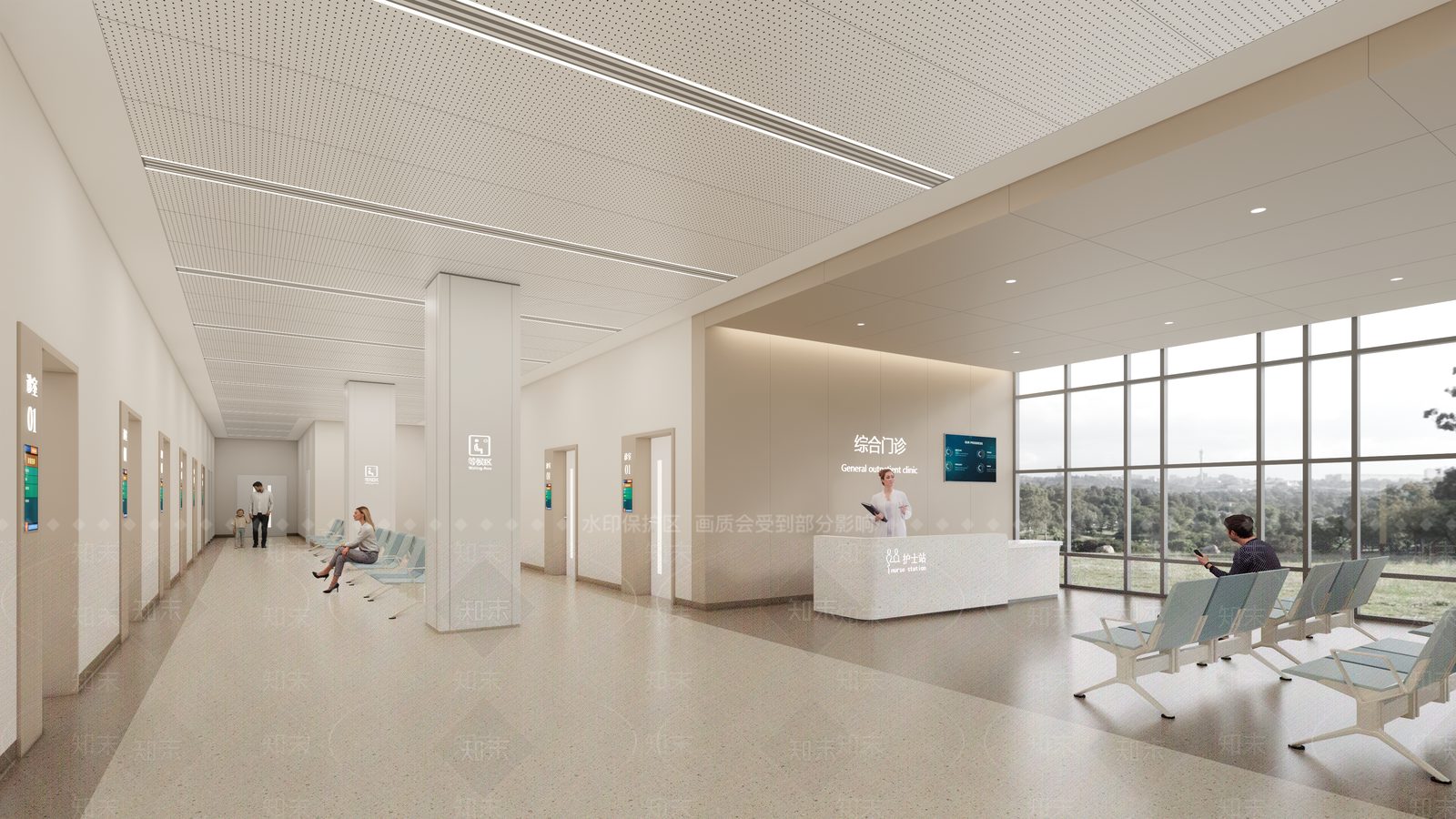 医院SU模型下载【ID:1201352297】