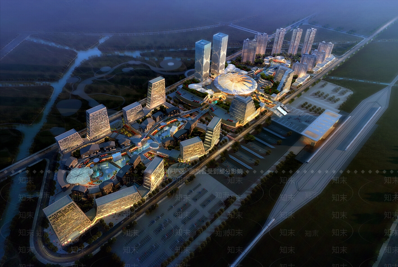 商业综合体SU模型精品下载_SketchUp模型_知末网