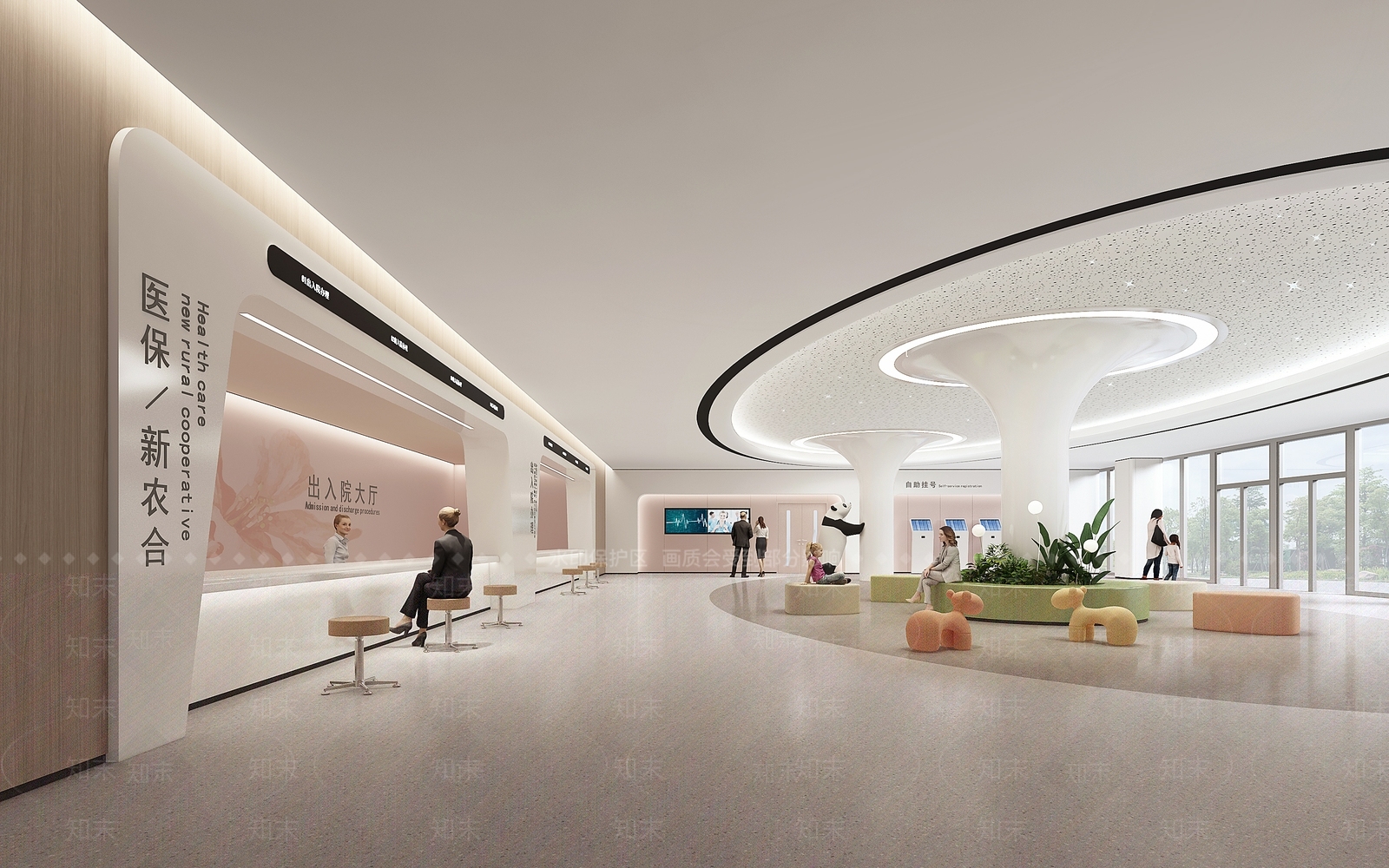 现代医院3D模型下载【ID:1201354257】