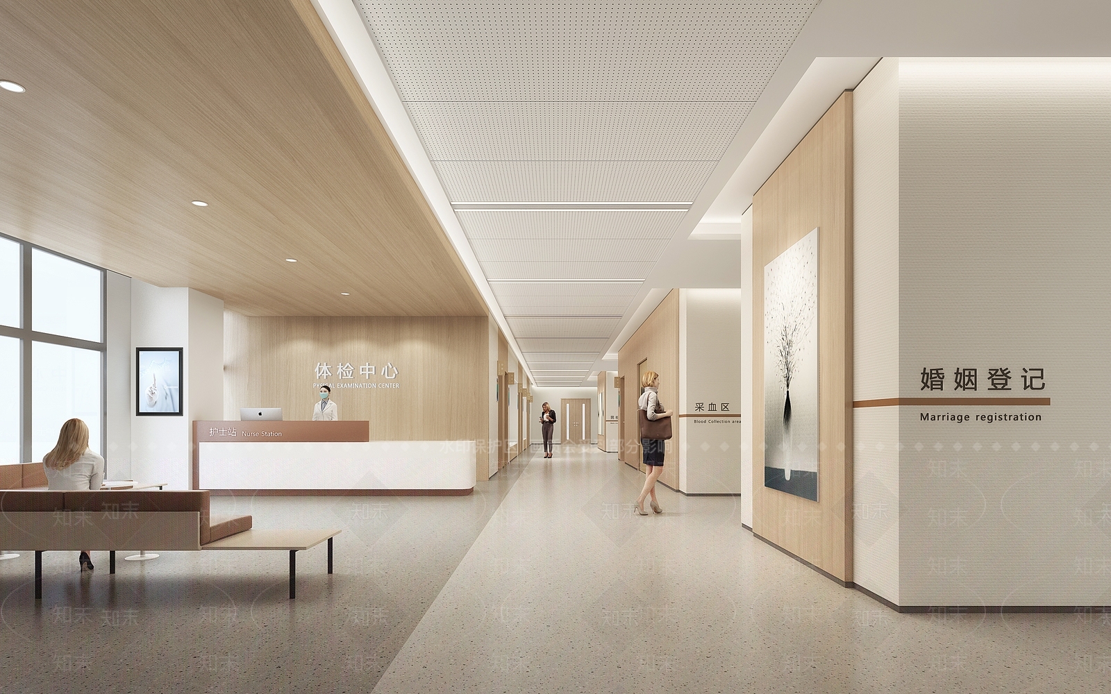 现代医院3D模型下载【ID:1201355014】